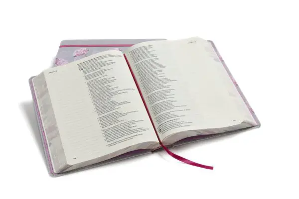 Biblia de apuntes Gris Floral