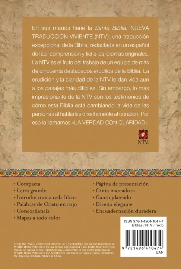 Biblia Compacta LG Azul-Chocolate NTV