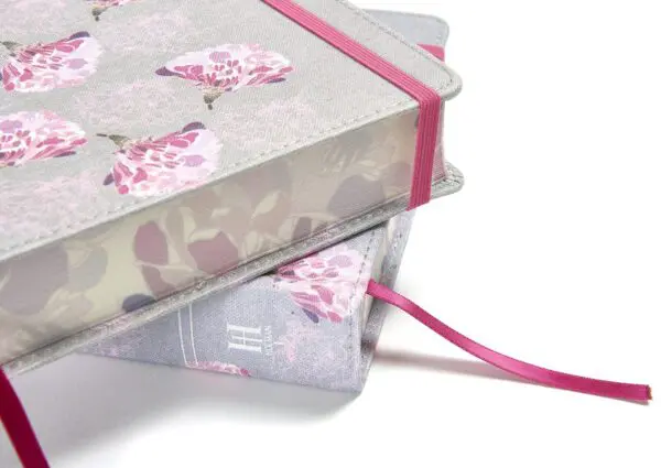 Biblia de apuntes Gris Floral