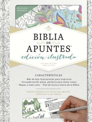 Biblia de Apuntes Blanca Para Colorear RVR 1960