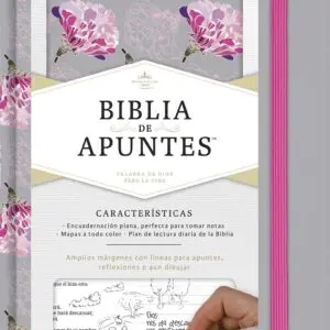 Biblia de apuntes Gris Floral