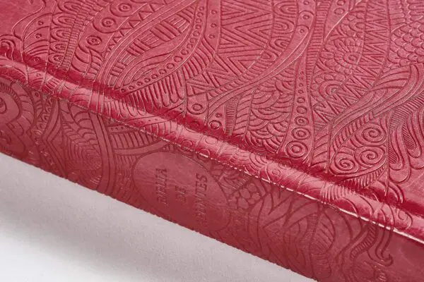 RVR 1960 Biblia de apuntes, edición ilustrada, símil piel rosado