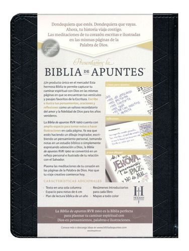 Biblia de Apuntes Negro RVR 60