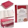 RVR 1960 Biblia de apuntes, edición ilustrada, símil piel rosado