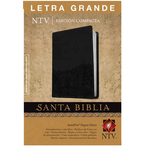 Biblia Compacta Letra Grande Negro Onice