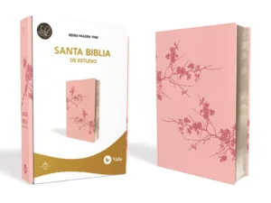 Biblia de estudio serie 50 rosa dos tonos RVR60