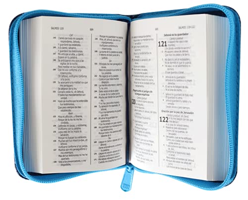 Biblia desgaste azul con cierre tubiblia.com.co