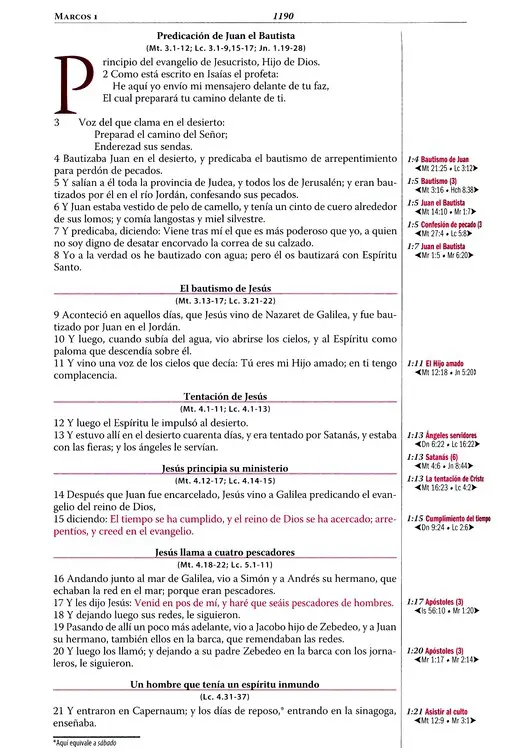 Biblia Thompson RVR 1960, Piel Fabricada, Azul/ Marron