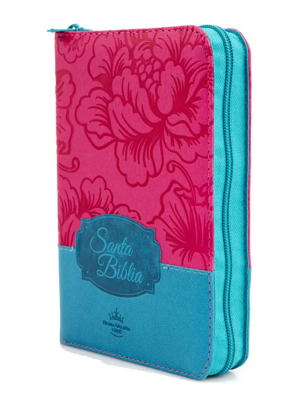 Biblia RVR60 Tamaño 45CZTILG Fucsia Azul