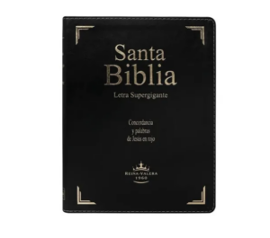 Biblia RVR1960 Letra Super gigante Negro con índice tubiblia.com.co