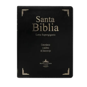 Biblia RVR1960 Letra Super gigante Negro con índice tubiblia.com.co