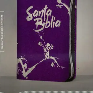 Biblia NTV Edicion: Ziper Purpura Cierre Gris