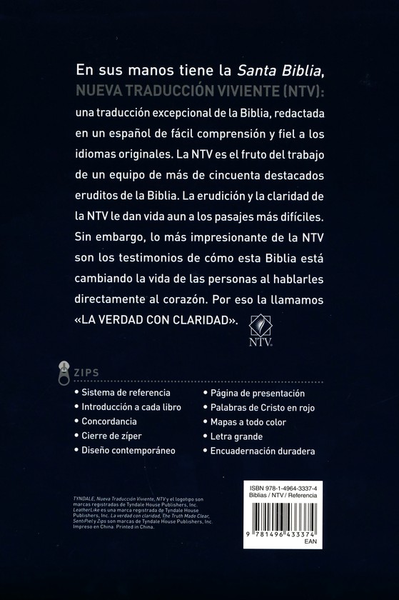 Biblia NTV Ziper Cafe