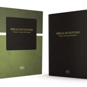 Biblia Reina Valera revisada en piel negra