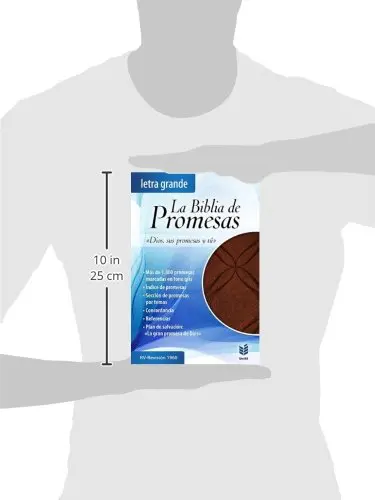 Biblia de Promesas RVR 60 Café LG - Imagen 3