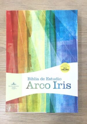 Biblia de Estudio Arco Iris RVR60 en piel