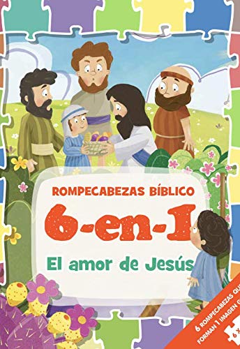 6 en 1 Biblia de Rompecabezas / El Amor de Jesús