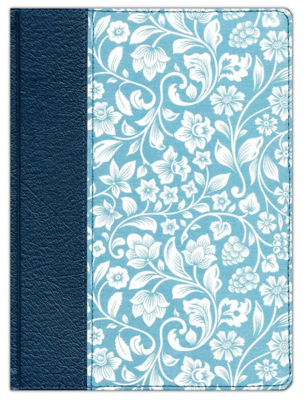 Biblia de Apuntes Azul Floral RVR60 - Imagen 2