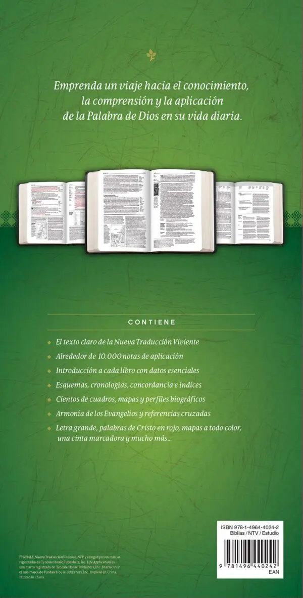 Biblia De Estudio Diario Vivir NTV Letra Grande Sentipiel Vino Rosa