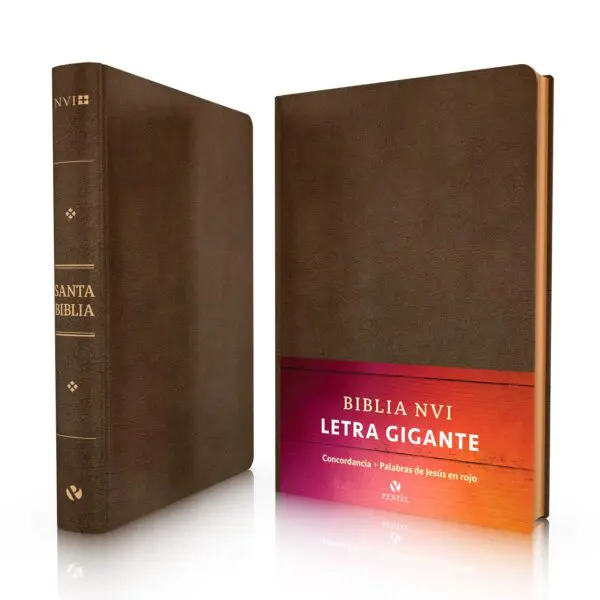 Biblia Letra Gigante NVI Piel Marrón - Imagen 2