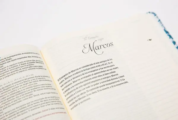 Biblia de Apuntes Azul Floral RVR60 - Imagen 4