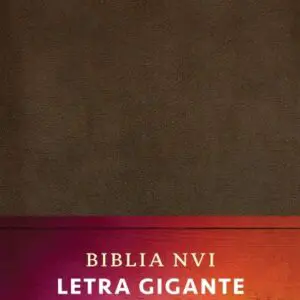 NVI Biblia Letra Gigante Marrón, Piel Fabricada