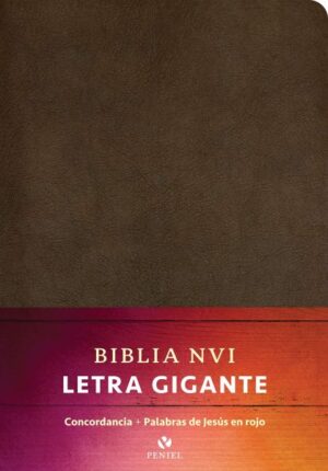 NVI Biblia Letra Gigante Marrón, Piel Fabricada