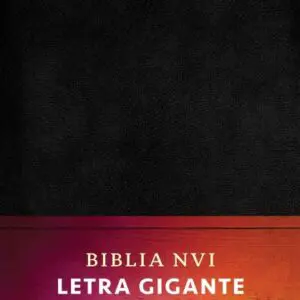 NVI Biblia Letra Gigante Negro, Piel