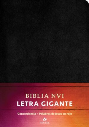 NVI Biblia Letra Gigante Negro, Piel