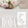 RVR 1960 Biblia Recuerdo de Boda, blanco/lino/encaje simil piel