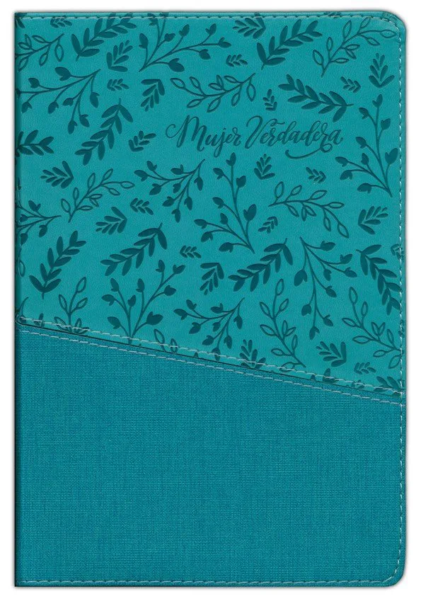 Biblia Devocional Mujer Verdadera NBLA Duotono Aqua - Imagen 2
