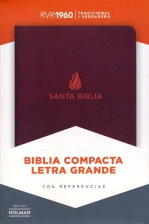 RVR 1960 Biblia Compacta Letra Grande marron, piel fabricada