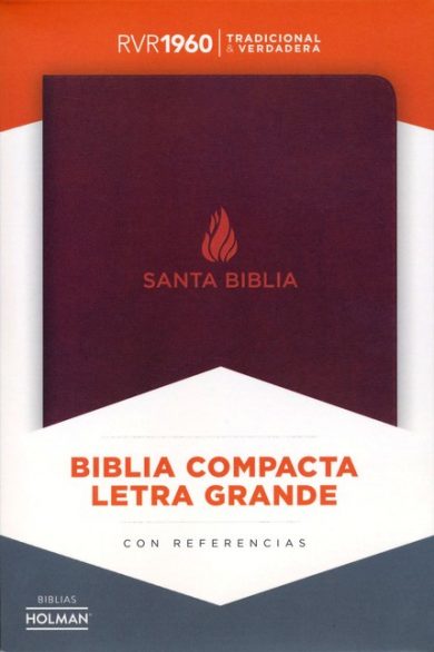RVR 1960 Biblia Compacta Letra Grande marron, piel fabricada