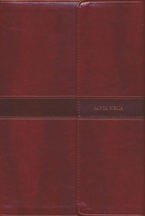 Biblia Letra Súper Gigante marrón, símil piel con índice y solapa con imán RVR 1960