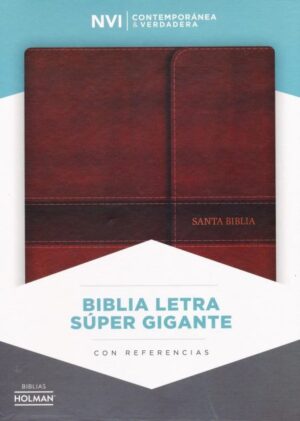 Biblia Letra Super Gigante Marron con solapa NVI