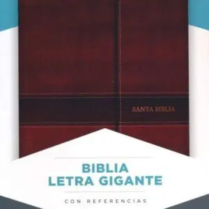 NVI Biblia Letra Gigante marron, simil piel y solapa con iman