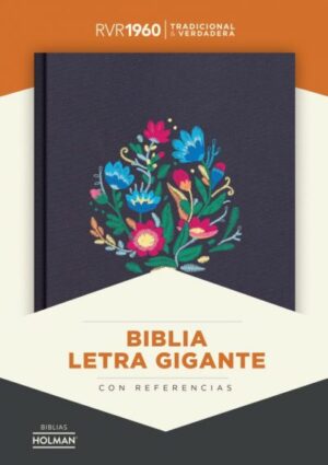 RVR 1960 Biblia Letra Gigante bordado sobre tela con indice
