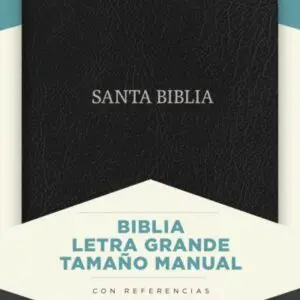 NVI Biblia Letra Grande Tamano Manual negro, piel fabricada