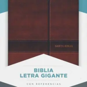 NVI Biblia Letra Gigante marron, simil piel con indice y solapa con iman