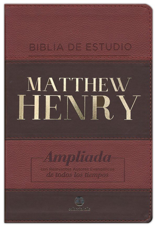 Biblia de estudio RVR Matthew Henry, piel italiana