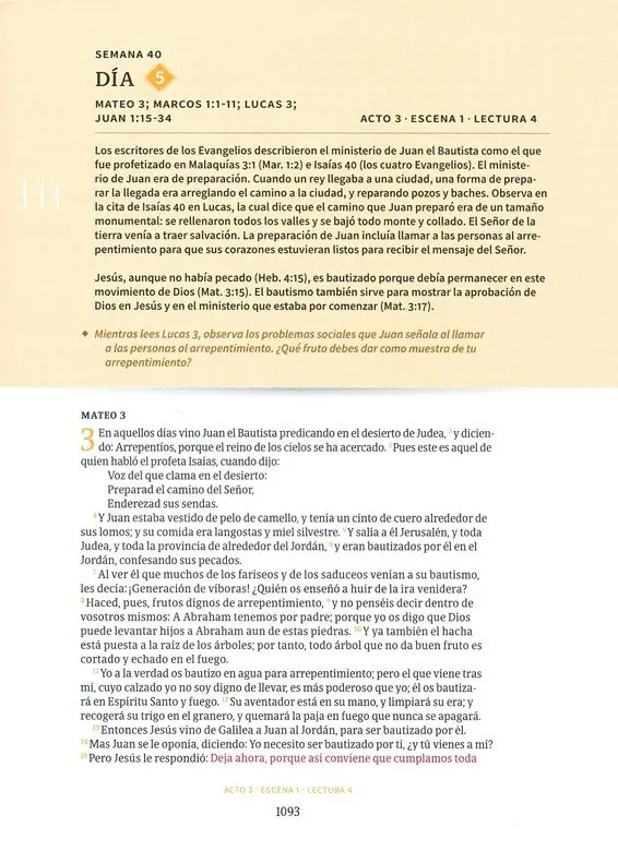 Biblia Cronológica Día por Día | Tapa Dura