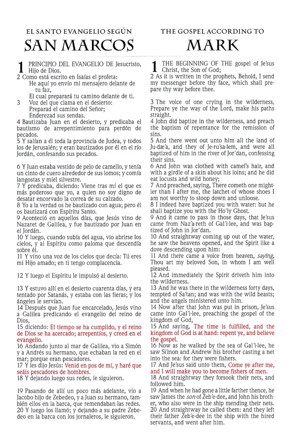 Biblia Bilingüe Tamaño Personal Tapa Dura Negra