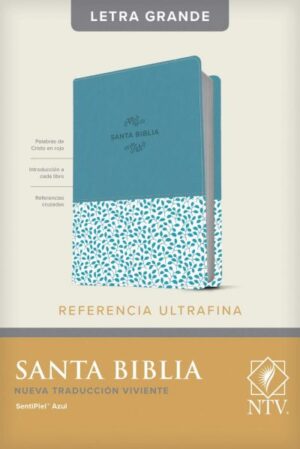 Biblia NTV Edición Referencia Ultrafina Azul tubiblia.com.co