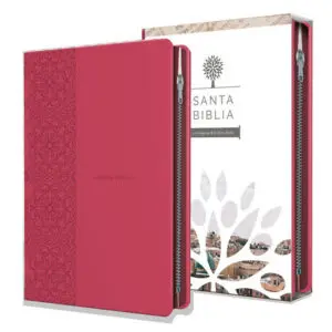 Biblia RVR1960 Letra Grande Ziper Fucsia 