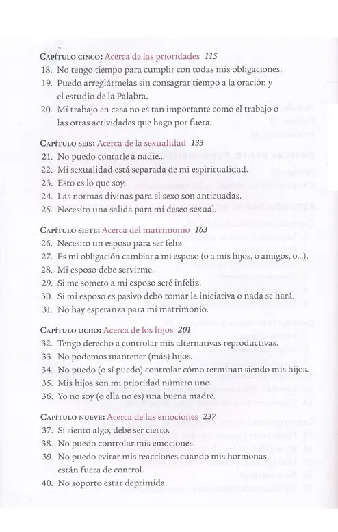 Mentiras que las mujeres creen