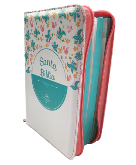 Biblia RVR1960 Blanco Flores