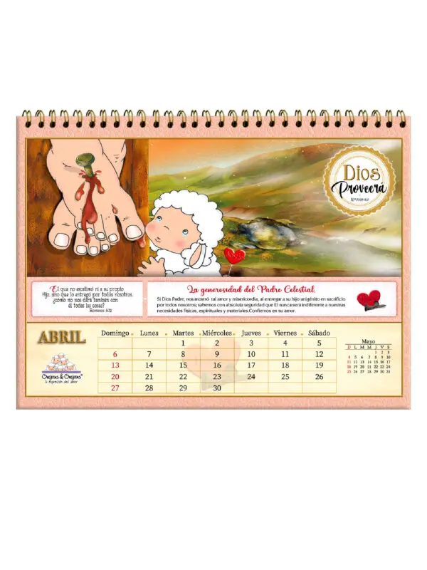 Calendario Ovejitas Escritorio 2025 - Imagen 3