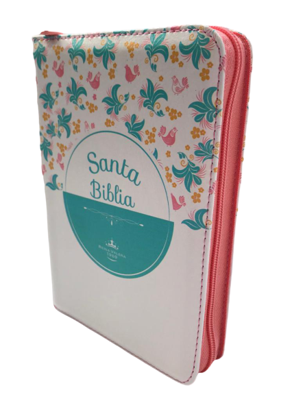 Biblia RVR1960 Blanco Flores