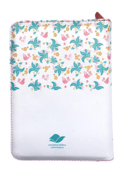 Biblia RVR1960 Blanco Flores