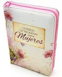 Biblia de Promesas Compacta Floral con Cierre